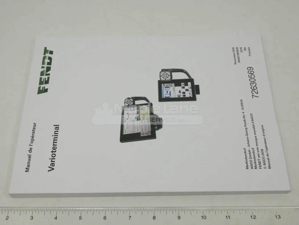72637894 Varioterminal Manual - FR