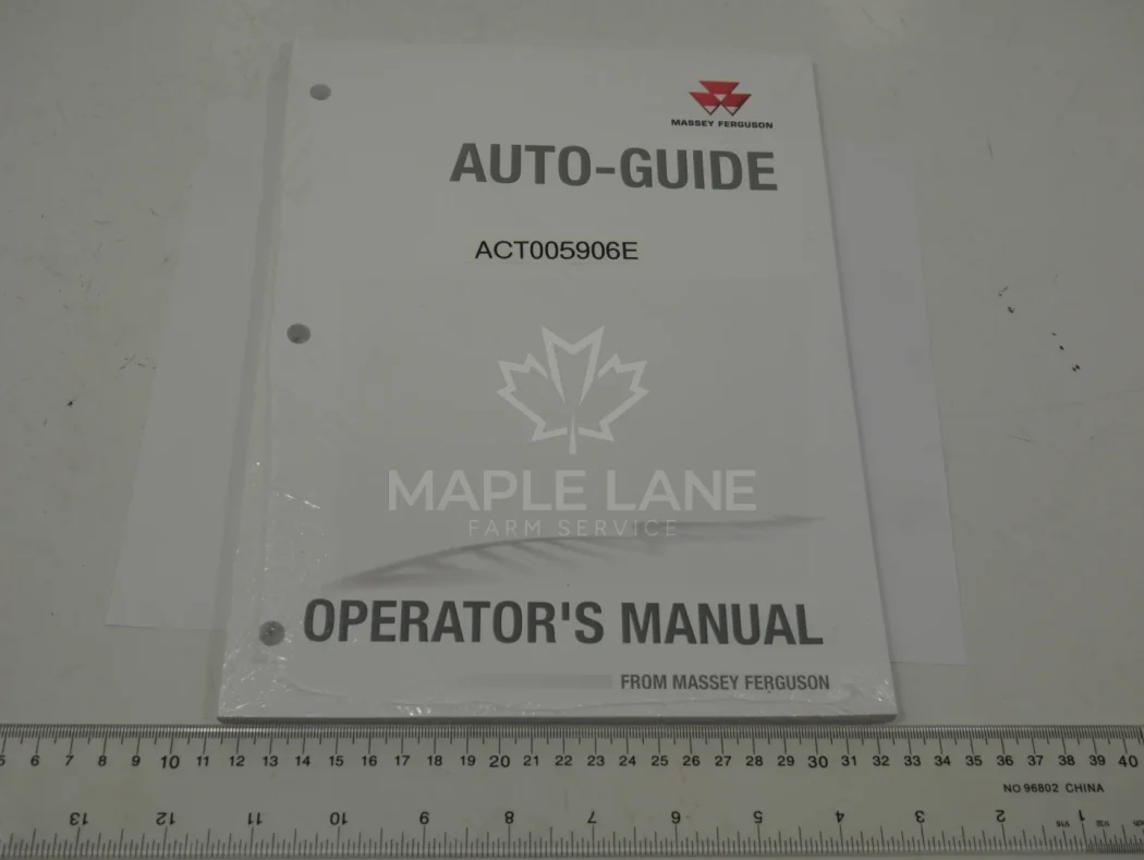 ACT005906E auto guide manual