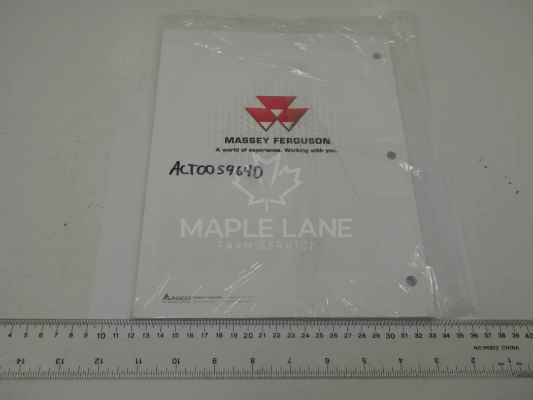 ACT0059640 operator's manual