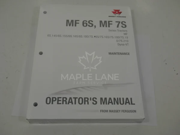 ACT007288A operator's manual