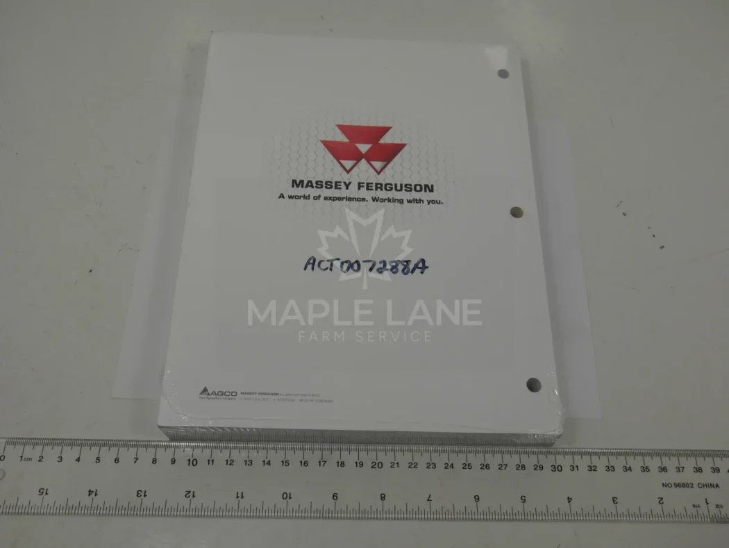 ACT007288A operator's manual