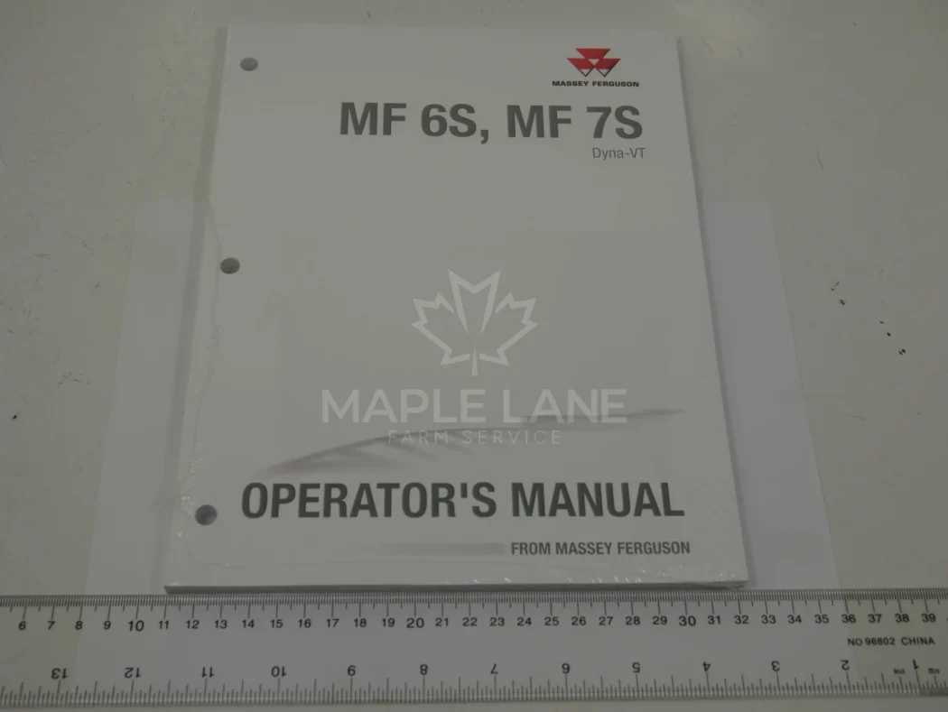 ACT007344A operator's manual