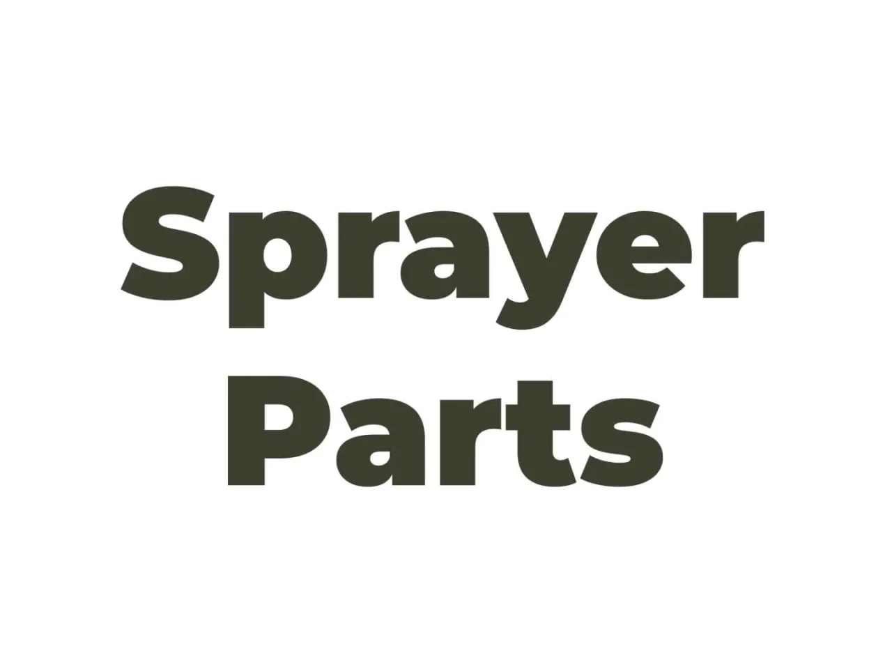 Sprayer parts